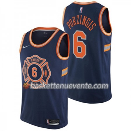 Maillot Basket New York Knicks Kristaps Porzingis 6 Nike City Edition Swingman - Homme